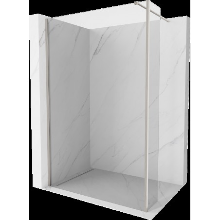 Mexen Kioto sprchová stěna Walk-in 130 x 30 cm, transparentní, kartáčovaný nikl - 800-130-212-97-00-030