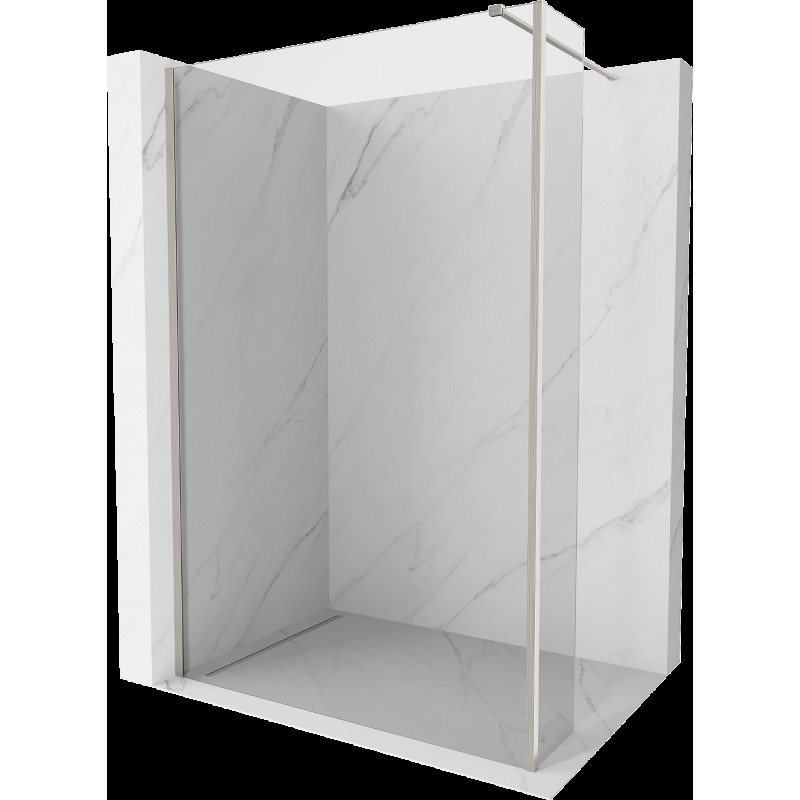 Mexen Kioto sprchová stěna Walk-in 150 x 30 cm, transparentní, kartáčovaný nikl - 800-150-212-97-00-030