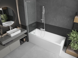 Mexen Next L sprchová zástěna 1-křídlová 50 x 150 cm, transparentní, bílá - 895-050-000-03-00-20