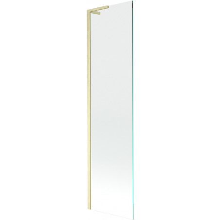 Mexen Next L vanová zástěna 1-křídlová 50 x 150 cm, transparentní, zlatý kartáčovaný - 895-050-000-03-00-55