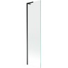 Mexen Next L vanová zástěna 1-křídlová 50 x 150 cm, transparentní, černá - 895-050-000-03-00-70