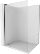 Mexen Kioto L sprchová stěna Walk-in 70 x 200 cm, proužky, černá - 800-070-103-70-09