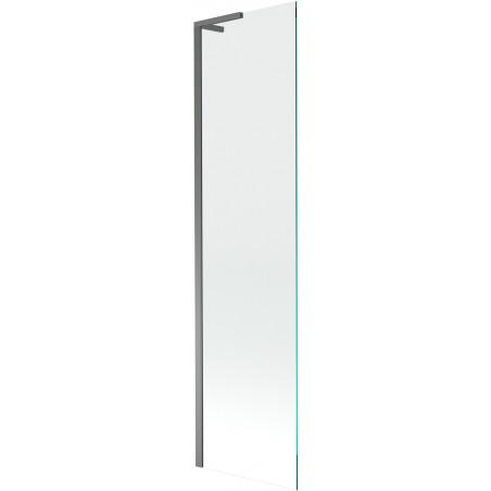 Mexen Next L vanová zástěna 1-křídlová 50 x 150 cm, transparentní, gun metal - 895-050-000-03-00-95