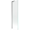 Mexen Next L vanová zástěna 1-křídlová 50 x 150 cm, transparentní, gun metal - 895-050-000-03-00-95