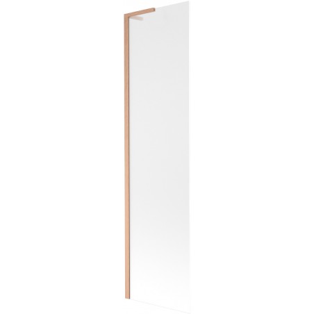 Mexen Next L vanová zástěna 1-křídlová 50 x 150 cm, matná, kartáčovaná měď - 895-050-000-03-30-65