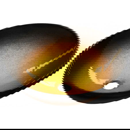 Mexen Mira skleněné umyvadlo na desku 42 x 42 cm, tmavě zlaté - 24124251