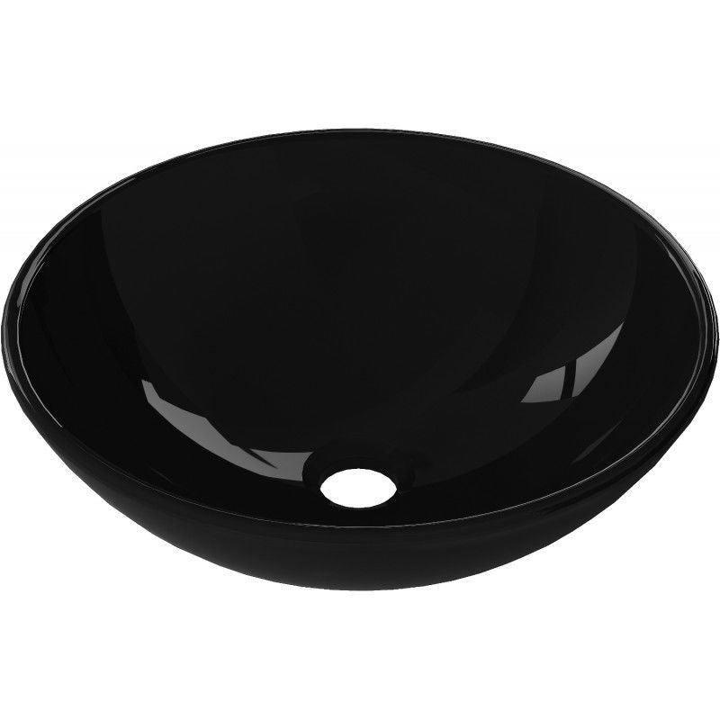 Mexen Mira skleněné umyvadlo na desku 42 x 42 cm, černé - 24124270