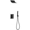 Mexen Salto Podomítková sprchová sada, černá - 7604-02-70