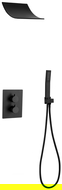 Mexen Salto Podomítková sprchová sada, černá - 7604-02-70