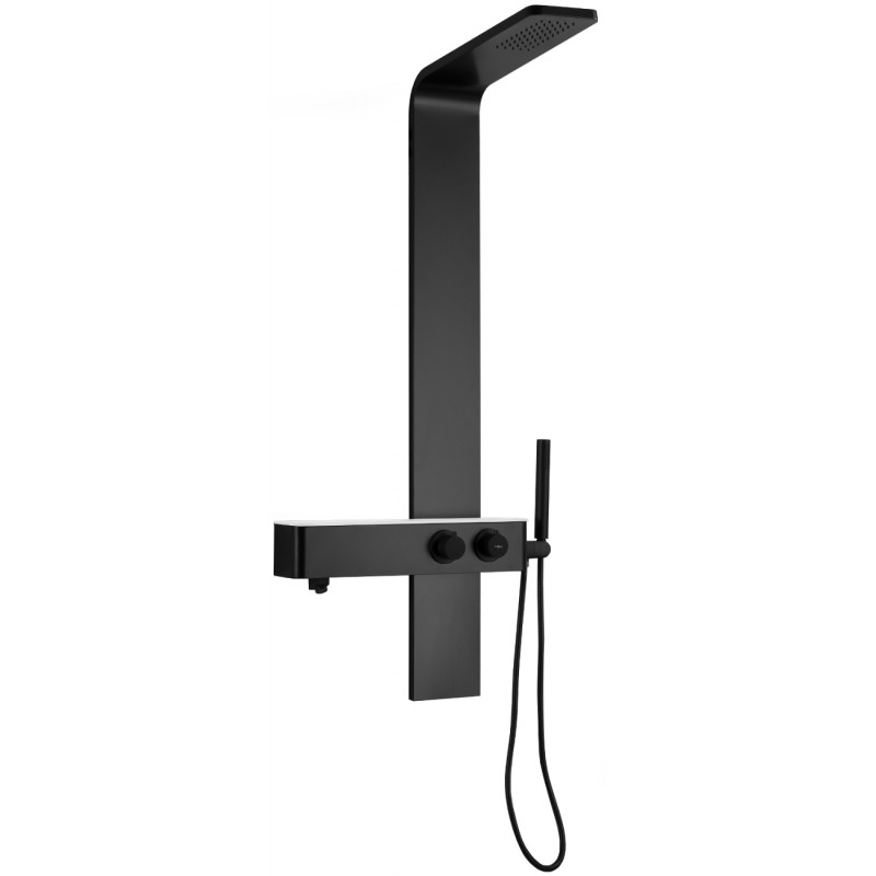 Mexen Sund panel sprchový, černý - 7620-02-70