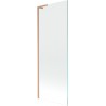 Mexen Next L vanová zástěna 1-křídlová 70 x 150 cm, transparentní, kartáčovaná měď - 895-070-000-03-00-65