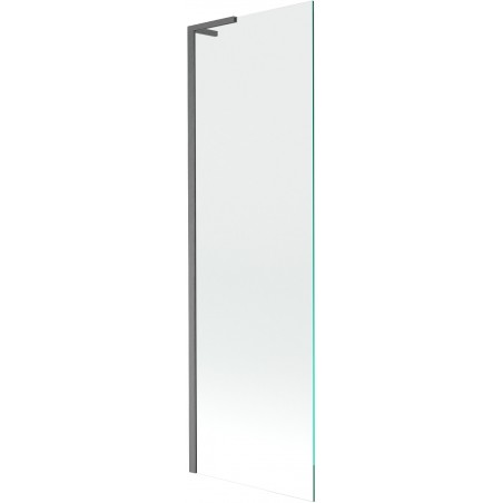 Mexen Next L vanová zástěna 1-křídlá 60 x 150 cm, transparentní, kartáčovaná gun gray - 895-060-000-03-00-66