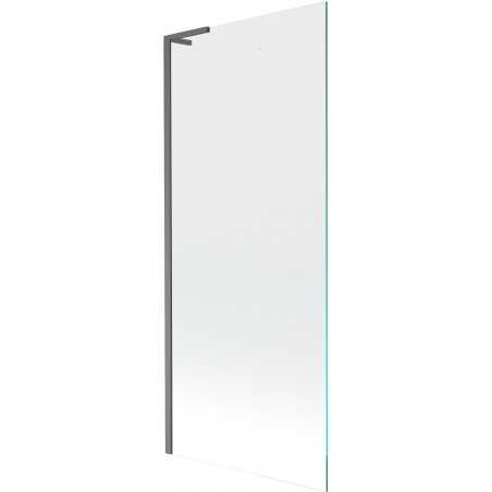 Mexen Next L vanová zástěna 1-dílná 80 x 150 cm, transparentní, gun gray kartáčovaný - 895-080-000-03-00-66