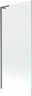 Mexen Next L vanová zástěna 1-dílná 80 x 150 cm, transparentní, gun gray kartáčovaný - 895-080-000-03-00-66