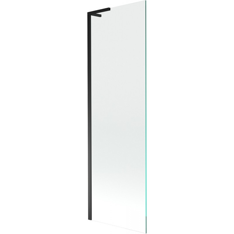 Mexen Next L vanová zástěna 1-dílná 60 x 150 cm, transparentní, černá - 895-060-000-03-00-70