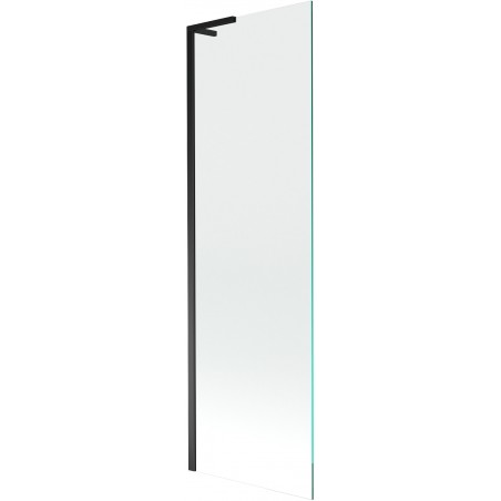Mexen Next L vanová zástěna 1-dílná 60 x 150 cm, transparentní, černá - 895-060-000-03-00-70