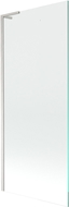 Mexen Next L vanová zástěna 1-křídlová 80 x 150 cm, transparentní, kartáčovaný nikl - 895-080-000-03-00-97