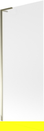 Mexen Next L vanová zástěna 1-křídlová 80 x 150 cm, mat, zlatá - 895-080-000-03-30-50