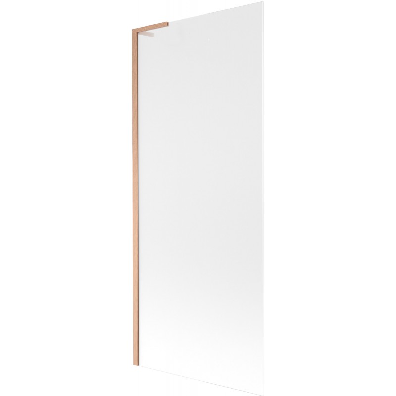 Mexen Next L vanová zástěna 1-křídlová 80 x 150 cm, matná, kartáčovaná měď - 895-080-000-03-30-65