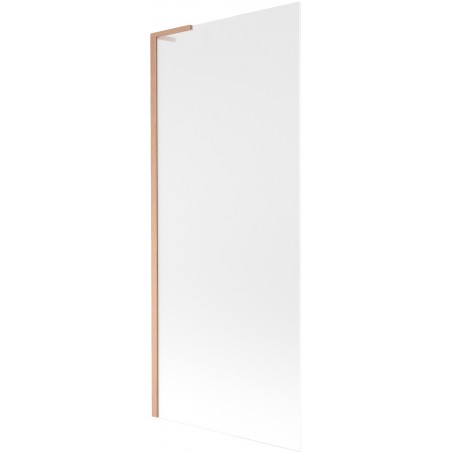 Mexen Next L vanová zástěna 1-křídlová 80 x 150 cm, matná, kartáčovaná měď - 895-080-000-03-30-65