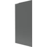 Mexen Next L vanová zástěna 1křídlá 90 x 150 cm, grafitová, bílá - 895-090-000-03-40-20