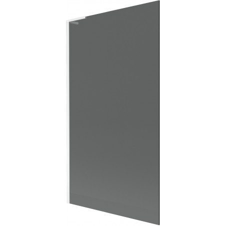 Mexen Next L vanová zástěna 1-křídlová 100 x 150 cm, grafitová, bílá - 895-100-000-03-40-20