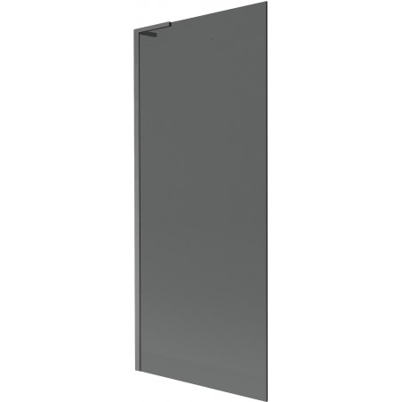 Mexen Next L jednokřídlá vanová zástěna 80 x 150 cm, grafitová, gun gray kartáčovaná - 895-080-000-03-40-66