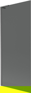 Mexen Next L vanová zástěna 1-křídlová 80 x 150 cm, grafit, kartáčovaný gun gray - 895-080-000-03-40-66