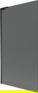Mexen Next L vanová zástěna 1-křídlá 100 x 150 cm, grafit, černá - 895-100-000-03-40-70