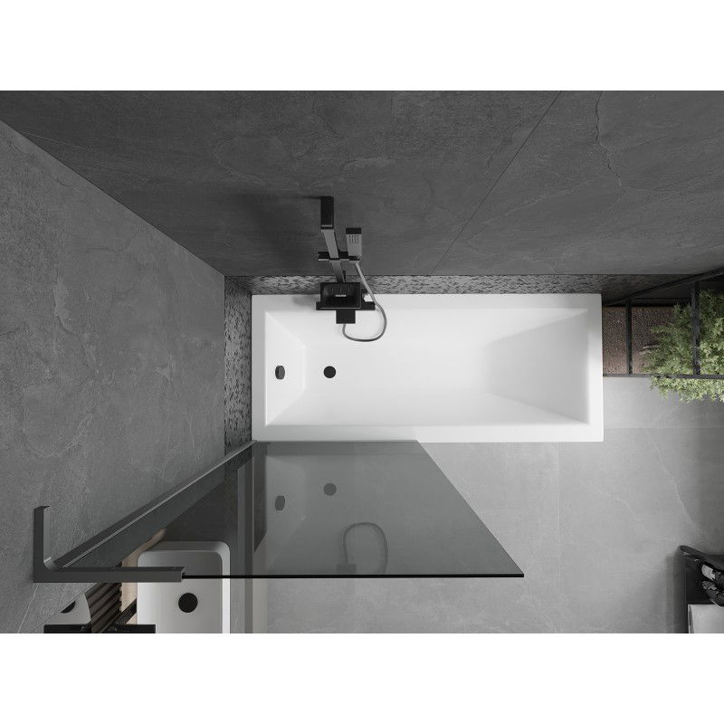 Mexen Next L sprchová zástěna 1křídlová 80 x 150 cm, grafit, gun metal - 895-080-000-03-40-95