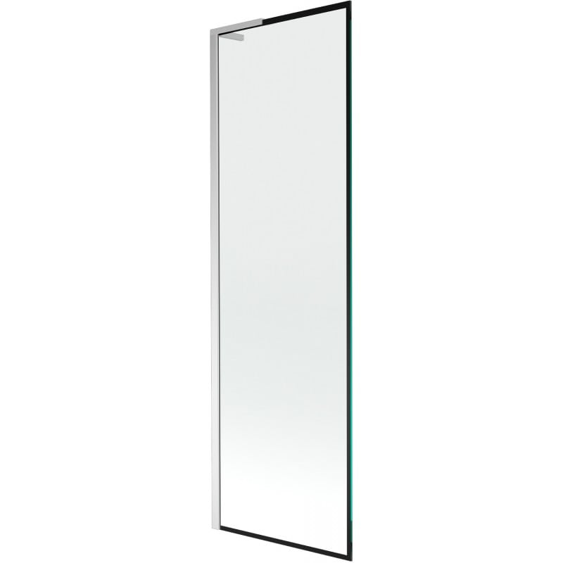 Mexen Next L vanová zástěna 1-křídlová 60 x 150 cm, černý rám, chrom - 895-060-000-03-70-01