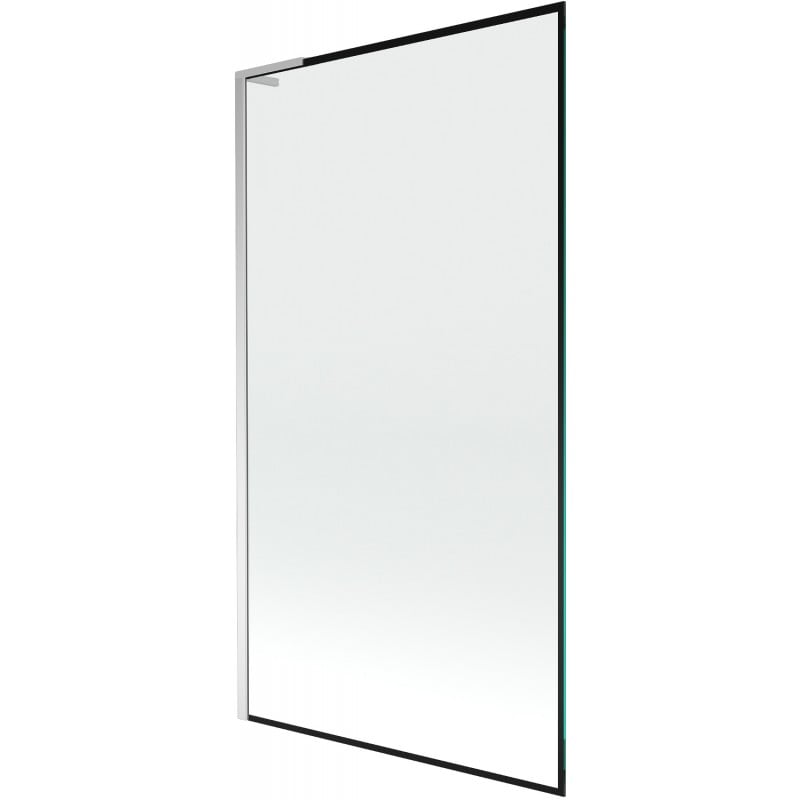 Mexen Next L vanová zástěna 1-křídlová 100 x 150 cm, černý rám, chrom - 895-100-000-03-70-01