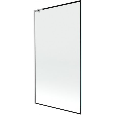 Mexen Next L vanová zástěna 1-křídlová 100 x 150 cm, černý rám, chrom - 895-100-000-03-70-01