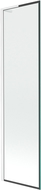 Mexen Next L vanová zástěna 1-křídlová 50 x 150 cm, černý rám, bílá - 895-050-000-03-70-20