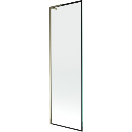 Mexen Next L vanová stěna 1křídlová 60 x 150 cm, černý rám, zlatý - 895-060-000-03-70-50