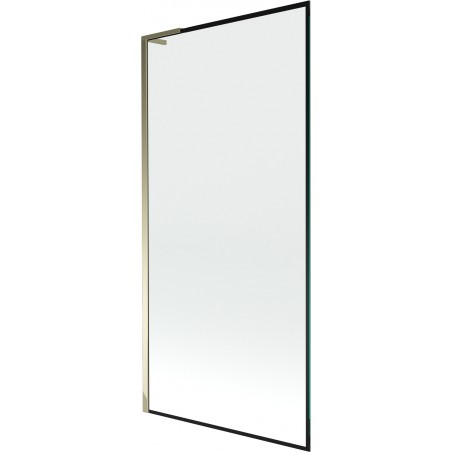 Mexen Next L vanová zástěna 1-křídlová 90 x 150 cm, černý rám, zlatý - 895-090-000-03-70-50