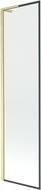 Mexen Next L vanová zástěna 1-křídlová 50 x 150 cm, černý rám, zlatý kartáčovaný - 895-050-000-03-70-55