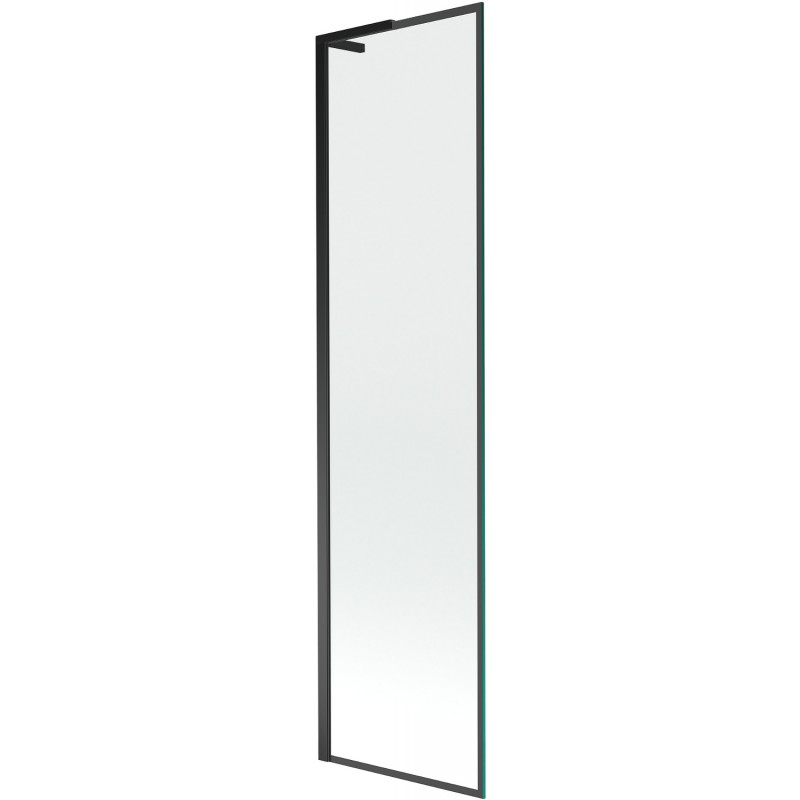 Mexen Next L vana parawanu, 1-křídlý, 50 x 150 cm, černý rám, černý - 895-050-000-03-70-70