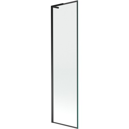 Mexen Next L vana parawanu, 1-křídlý, 50 x 150 cm, černý rám, černý - 895-050-000-03-70-70