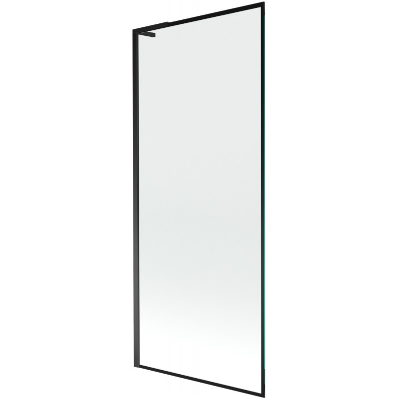 Mexen Next L vanová zástěna 1-křídlová 80 x 150 cm, černý rám, černá - 895-080-000-03-70-70