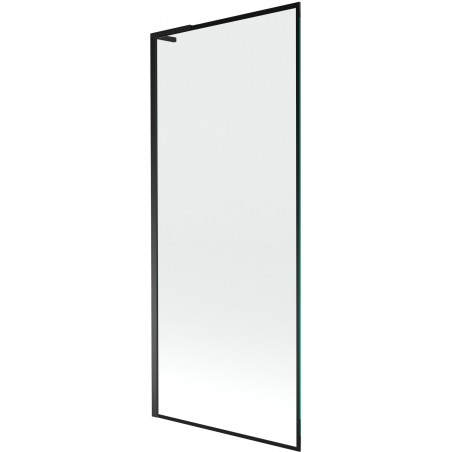 Mexen Next L vanová zástěna 1-křídlová 80 x 150 cm, černý rám, černá - 895-080-000-03-70-70