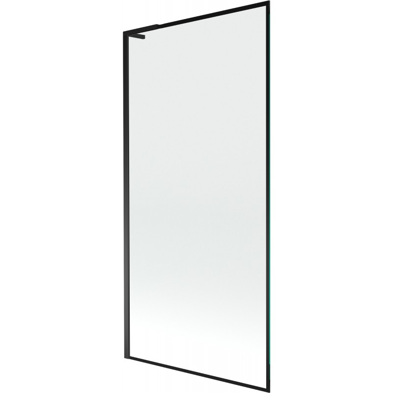 Mexen Next L vanová zástěna 1-křídlá 90 x 150 cm, černý rám, černý - 895-090-000-03-70-70