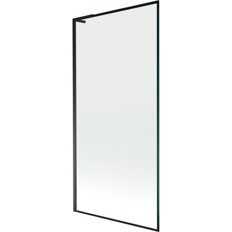 Mexen Next L vanová zástěna 1-křídlá 90 x 150 cm, černý rám, černý - 895-090-000-03-70-70