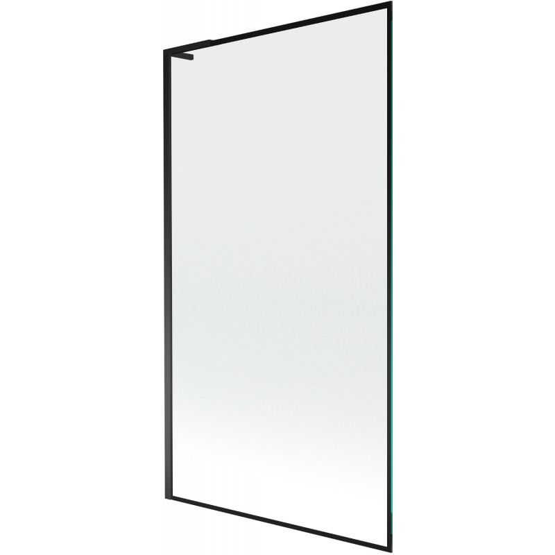 Mexen Next L vanová zástěna 1-křídlová 100 x 150 cm, černý rámeč, černá - 895-100-000-03-70-70