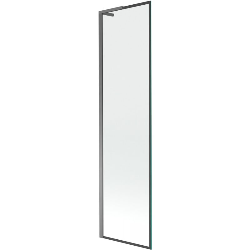 Mexen Next L vanová zástěna 1-křídlová 50 x 150 cm, černý rám, gun metal - 895-050-000-03-70-95