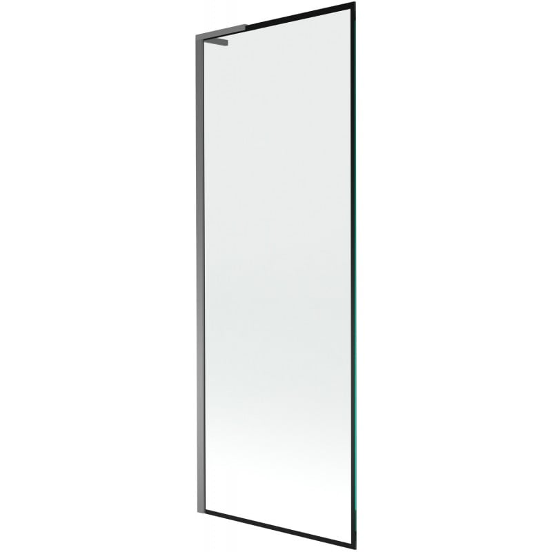 Mexen Next L vanová zástěna 1-křídlová 70 x 150 cm, černý rám, gun metal - 895-070-000-03-70-95