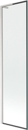 Mexen Next L vanová zástěna 1-křídlová 50 x 150 cm, černý rám, kartáčovaný nikl - 895-050-000-03-70-97