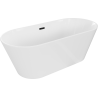 Mexen Flavia volně stojící vana 160 x 75 cm, bílá, černý přeliv - 54031608000-70