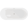 Mexen Flavia volně stojící vana 160 x 75 cm, bílá, přepad nikl kartáčovaný - 54031608000-97