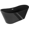 Mexen Montana volně stojící vana 170 x 80 cm, černá, bílý přepad - 52011708070-20